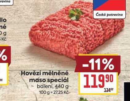 Hovězí mělněné maso speciál balení, 440 g