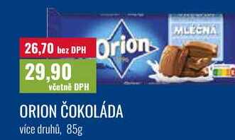 ORION ČOKOLÁDA 85g