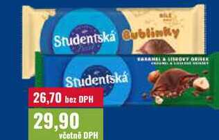 STUDENTSKÁ PEČEŤ BUBLINKY, STUDENSTKÁ PEČEŤ 90g