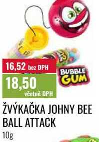 ŽVÝKAČKA JOHNY BEE BALL ATTACK 10g