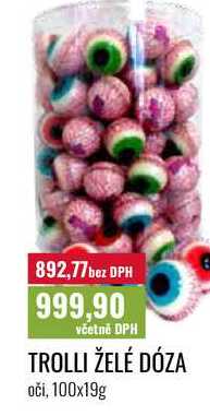 TROLLI ŽELÉ DÓZA 100x19g