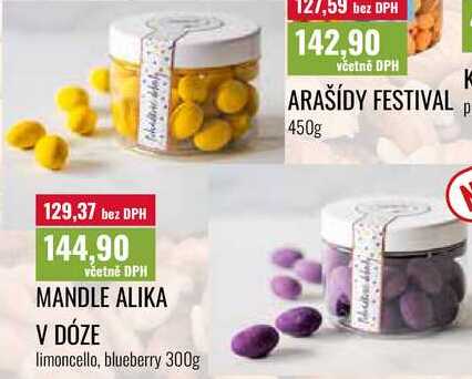 MANDLE ALIKA V DÓZE 300g