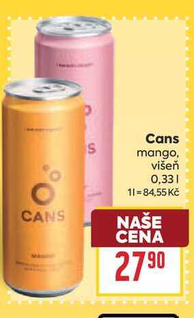 Cans mango, višeň 0,33l