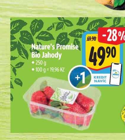 Nature's Promise Bio Jahody 250g
