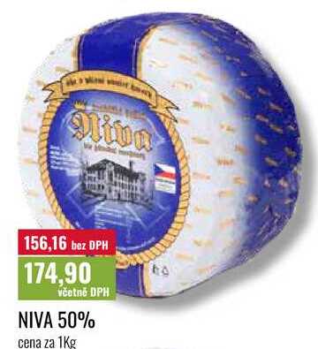 NIVA 50% cena za 1Kg 