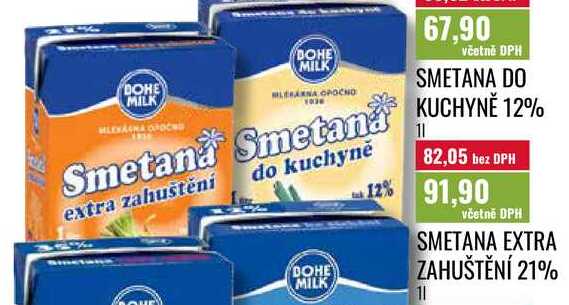 SMETANA EXTRA ZAHUŠTĚNÍ 21% 1l