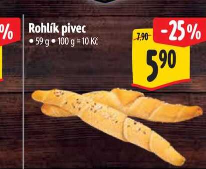 Rohlik pivec 59 g
