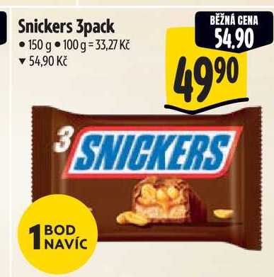 Snickers 3pack 150 g 