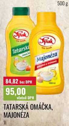 TATARSKÁ OMÁČKA, MAJONÉZA 1l