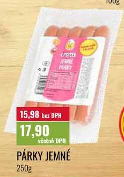 PÁRKY JEMNÉ 250g 