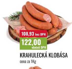 KRAHULECKÁ KLOBÁSA cena za 1Kg