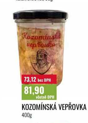 KOZOMÍNSKÁ VEPŘOVKA 400g 