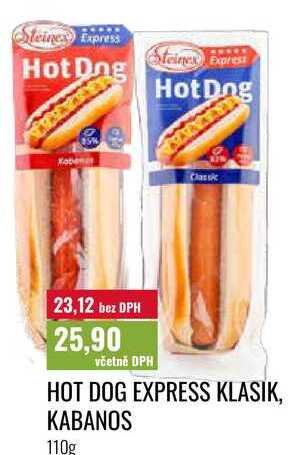 HOT DOG EXPRESS KLASIK, KABANOS 110g 