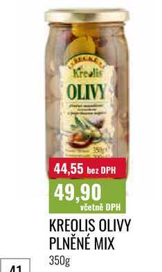 KREOLIS OLIVY PLNĚNÉ MIX 350g