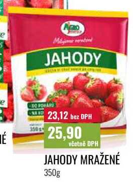 JAHODY MRAŽENÉ 350g
