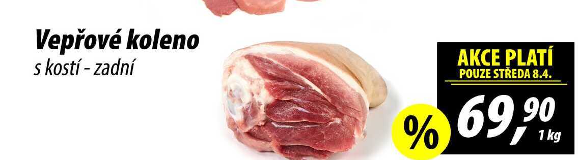 Vepřové koleno s kostí - zadní, 100 g