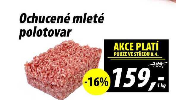 Ochucené mleté polotovar, 1 kg 