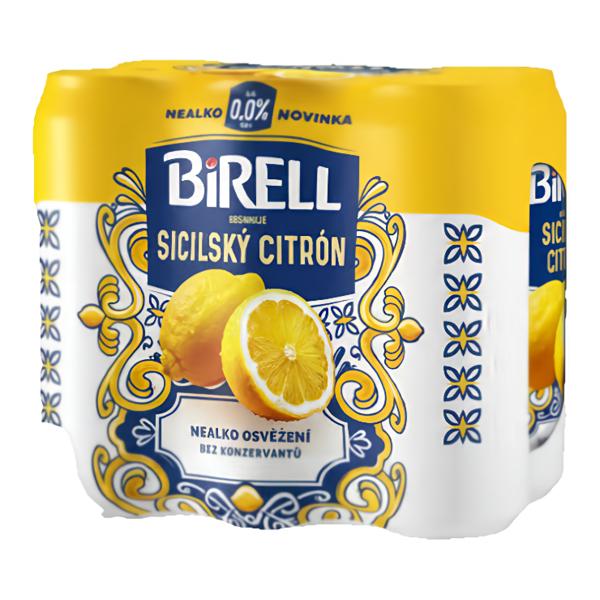 Birell 0.0 Sicilský citrón nealko pivo 6x500ml plech