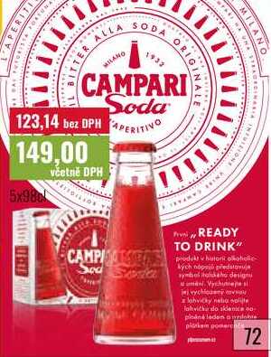 CAMPARI Soda 5x98cl