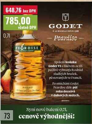 GODET Peardise 0,7l