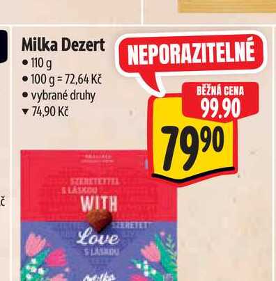 Milka Dezert  110 g  