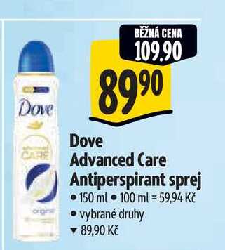  Dove Advanced Care Antiperspirant sprej 150 ml  