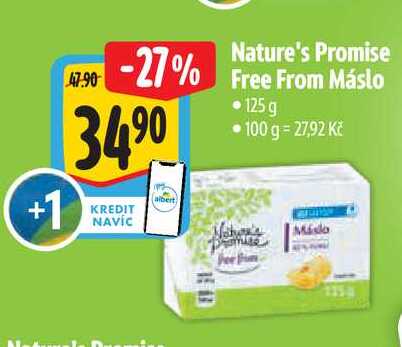  Nature's Promise Free From Máslo  125g  
