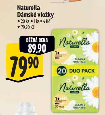 Naturella Dámské vložky 20 ks  