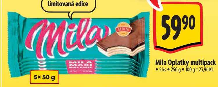 Mila Oplatky multipack 5 ks, 250 g 