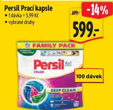 Persil Prací kapsle, 100 dávek