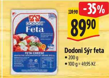 Dodoni Sýr feta, 200 g