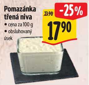 Pomazánka třená niva, cena za 100 g