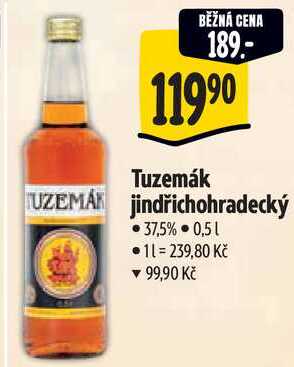 Tuzemák jindřichohradecký, 0,5 l