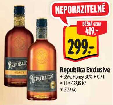 Republica Exclusive, 0,7 l