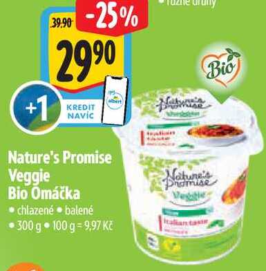 Nature's Promise Veggie Bio Omáčka, 300 g