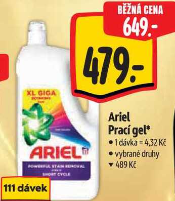 Ariel Prací gel, 111 dávek