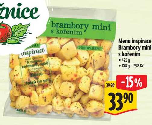 Menu inspirace Brambory mini s kořením, 425 g 