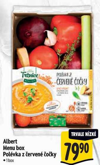 Albert Menu box Polévka z červené čočky