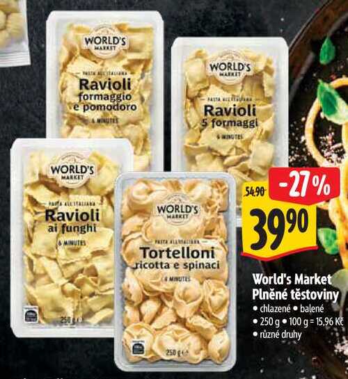 World's Market Plněné těstoviny, 250 g