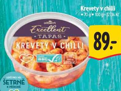Krevety v chilli, 70 g