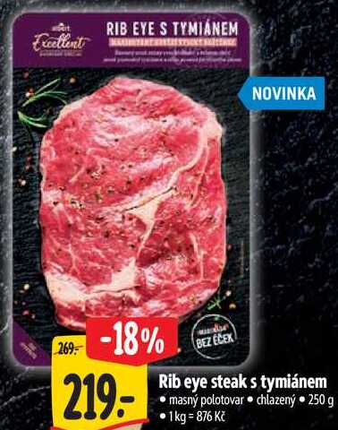 Rib eye steak s tymiánem, 250 g