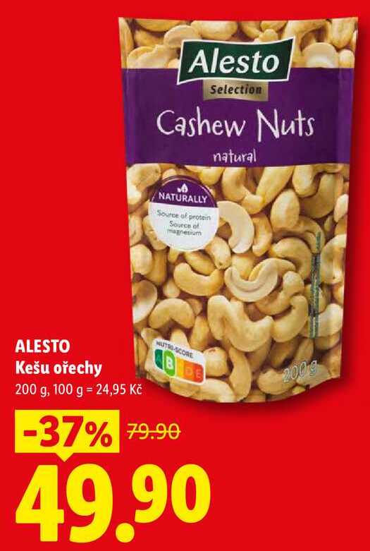ALESTO Kešu ořechy, 200 g