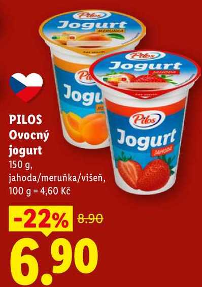 PILOS Ovocný jogurt, 150 g
