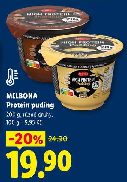 MILBONA Protein puding, 200 g
