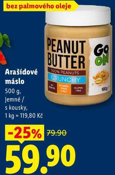 Arašídové máslo, 500 g