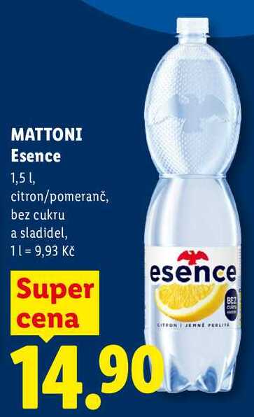 MATTONI Esence, 1,5 l