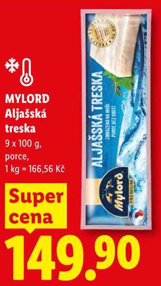 MYLORD Aljašská treska, 9x 100 g