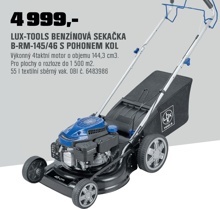 LUX-TOOLS BENZÍNOVÁ SEKAČKA B-RM-145/46 S POHONEM KOL
