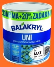 BALAKRYL UNI MAT /LESK 0,7KG +20% ZDARMA