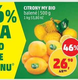 CITRONY MY BIO, 500 g 